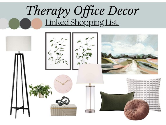 Therapy Office Decor, Therapist Office Accessories, Psychologist