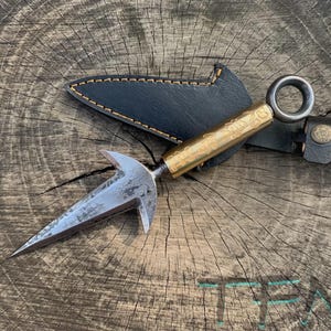 Forged Steel Minato Kunai Replica: Naruto Cosplay Knife