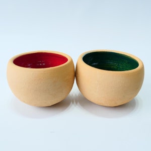 Luis Garcia Blanco Oaxaca Clay Mini Sauce Pots Mexican Folk Art