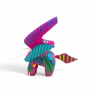 2.80&quot; Elephant Figures,Alebrije Elephant,Mini Elephant,WoodenAlebrije,Wood Elephant,Handmade Elephant,Wooden Figure,Wood Carving