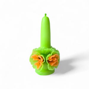 4.53&quot; Flower Candle,Decorative Candles,Beeswax Candle,Floral Design,Casa Viviana,Mexican Candle,Beeswax,Candles for Events,Handmade Candle