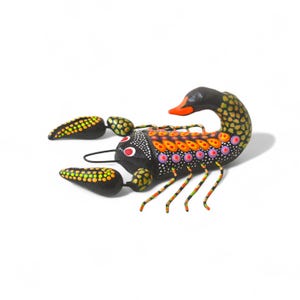 5.20&quot; Scorpion Figures,Colorful Scorpion,Medium Scorpion,Medium Figures,Clay Scorpion,Handmade Scorpion,Clay Figures,Sculpted in Clay