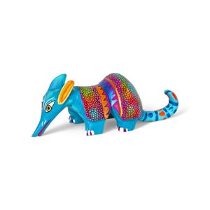 8.25&quot; Armadillo Figures,Alebrije Armadillo,Colorful Armadillo,Medium Armadillo,Wooden Alebrije,Wood Armadillo,Handmade Armadillo,Folk Art