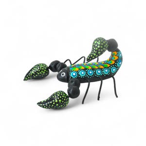 5.00&quot; Scorpion Figures,Colorful Scorpion,Medium Scorpion,Medium Figures,Clay Scorpion,Handmade Scorpion,Clay Figures,Sculpted in Clay
