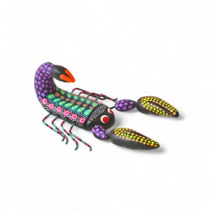 5.20&quot; Scorpion Figures,Colorful Scorpion,Medium Scorpion,Medium Figures,Clay Scorpion,Handmade Scorpion,Clay Figures,Sculpted in Clay