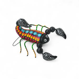 5.00&quot; Scorpion Figures,Colorful Scorpion,Medium Scorpion,Medium Figures,Clay Scorpion,Handmade Scorpion,Clay Figures,Sculpted in Clay