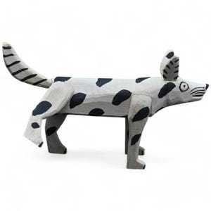 4.87&quot; Dog Figures,Alebrije Dog,Dual Color Dog,Small Dog,Small Figures,Wooden Alebrije,Wood Dog,Handmade Dog,Wood Carving,Folk Art