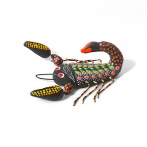 5.20&quot; Scorpion Figures,Colorful Scorpion,Medium Scorpion,Medium Figures,Clay Scorpion,Handmade Scorpion,Clay Figures,Sculpted in Clay