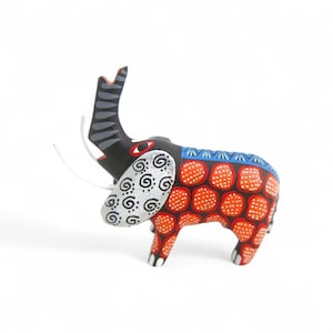 2.70&quot; Elephant Figures,Alebrije Elephant,Small Elephant,WoodenAlebrije,Wood Elephant,Handmade Elephant,Wooden Figure,Wood Carving