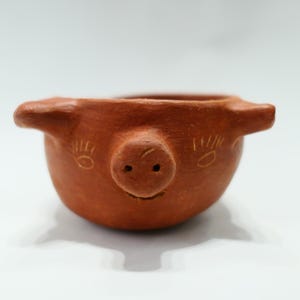 Women of Red Clay Oaxaca Clay Pork Salsero Mexican Folk Art