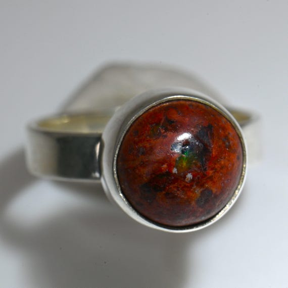 5.75size .925 Sterling Silver Ring Handmade Magic Jewelry