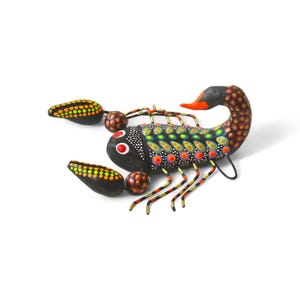 5.20&quot; Scorpion Figures,Colorful Scorpion,Medium Scorpion,Medium Figures,Clay Scorpion,Handmade Scorpion,Clay Figures,Sculpted in Clay