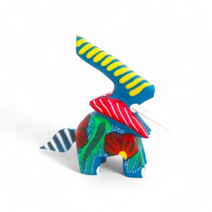 2.80&quot; Elephant Figures,Alebrije Elephant,Mini Elephant,WoodenAlebrije,Wood Elephant,Handmade Elephant,Wooden Figure,Wood Carving
