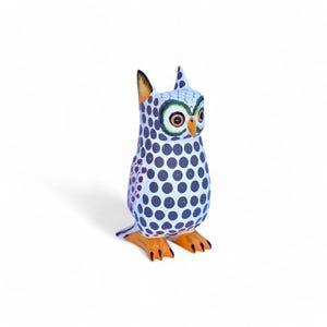 Owl Figures,Alebrije Owl,Owl Figures,Wooden Alebrije,Wood Owl,Handmade Owl,Wooden Figure,Wood Carving,Mexican Folk Art