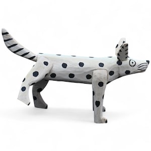 4.87&quot; Dog Figures,Alebrije Dog,Dual Color Dog,Small Dog,Small Figures,Wooden Alebrije,Wood Dog,Handmade Dog,Wood Carving,Folk Art