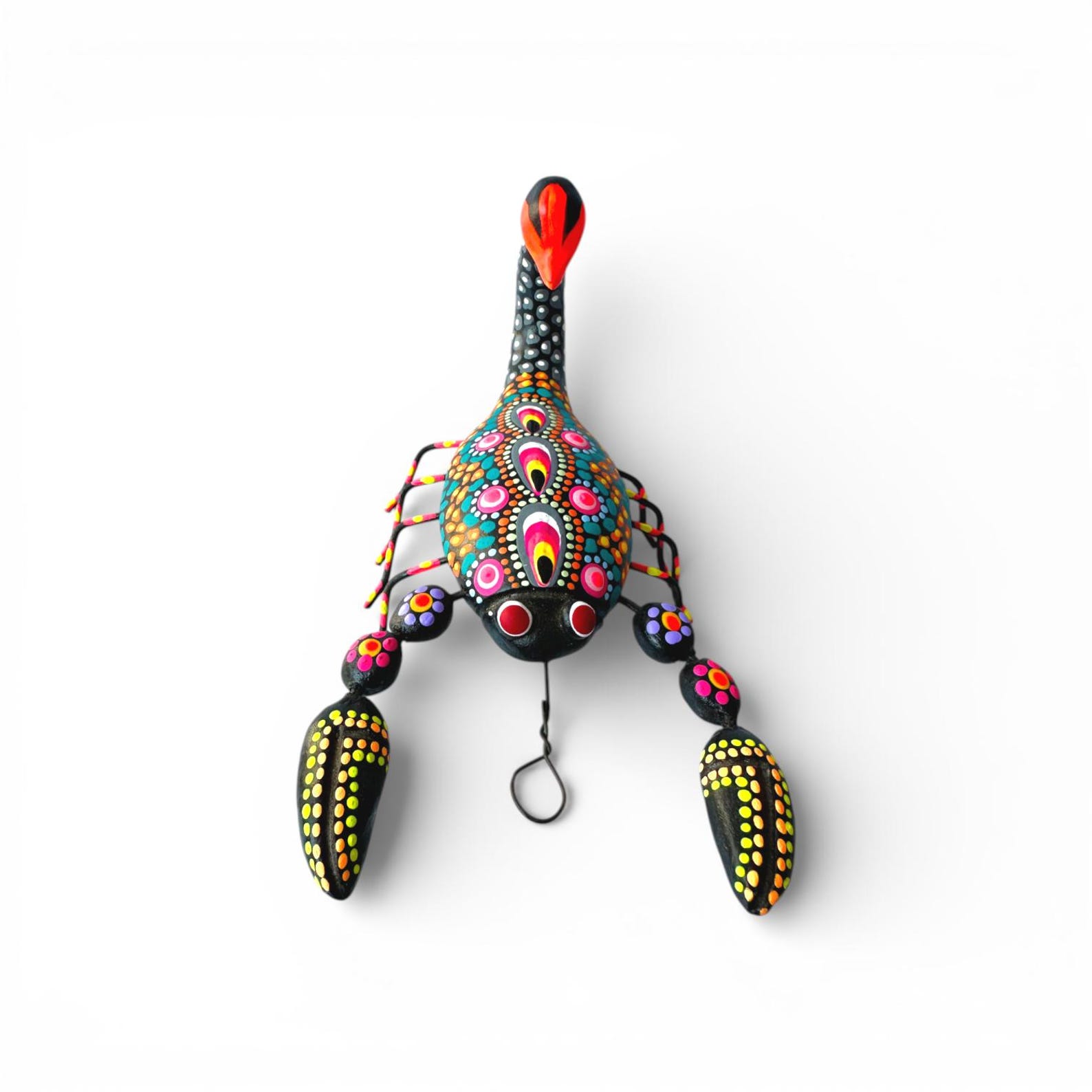 6.00" Oaxacan Clay Insect Scorpion, Handmade Mexican Folk Art by Concepcion Aguilar