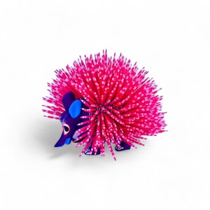 5.50&quot; Wood Carving Porcupine, Alebrije Porcupine, Colorful Porcupine, Wooden Alebrije, Wood Porcupine, Wooden Figure, Antonio Diaz