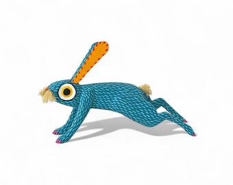 Oaxacan Wood Carving Rabbit by Arsenio Morales PP8101 - Etsy
