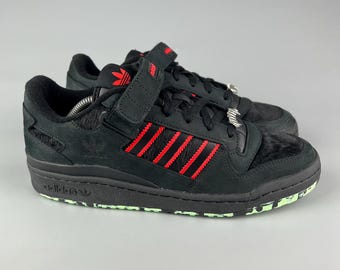 US 9 Adidas Forum Low Halloween Monster Pack Dracula Sneakers GW8841