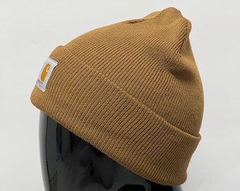 Carhartt Vintage Brown Beanie Hat One Size