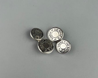 Gemelos auténticos de Hermes en plata de ley 925.