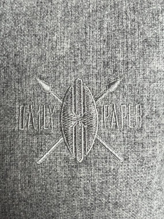 Daily Paper Gray Wool Button Up Overshirt Bomber … - image 5