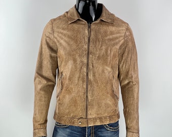 Rare Porsche Design Drivers Selection Men&#39;s Brown Leather Jacket L