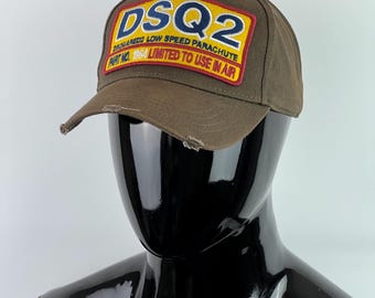 Dsquared2 Baseball Cap Men&#39;s Brown One Size Adjustable