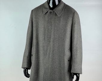 Burberrys VTG Rare Men&#39;s Heavy Wool Coat Size 52 Made in England