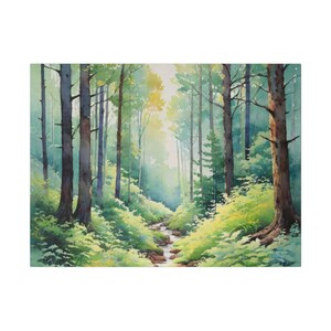watercolor forest