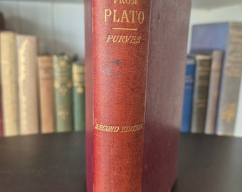 Selections from PLATO 1891 by John Purves Second Edition. Clarendon Press, Oxford.