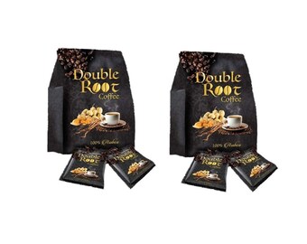 2 Packs Superlife Double Root Coffee Instant Arabica Cafe 10g x 6 Sachets Free Expedite Shipping