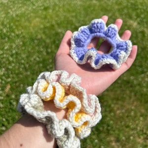 crochet hair scrunchies