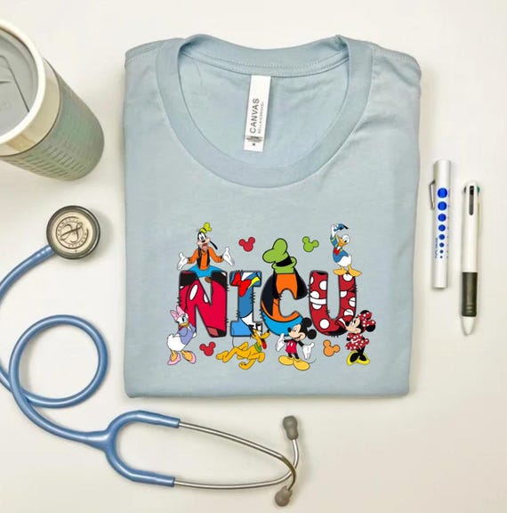 Mickey and friends NICU, NICU shirt, Newborn ICU shirt, Neonatal icu shirt, Nurse shirt, Mickey nicu shirt
