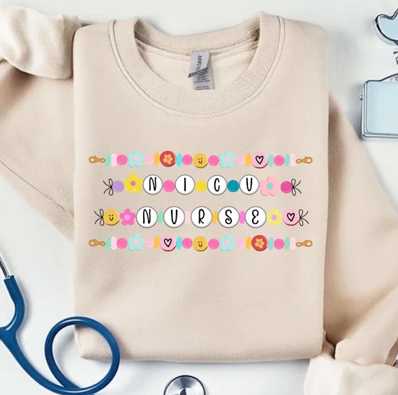 Friendship Bracelet NICU Nurse Crewneck, NICU Nurse Crewneck,