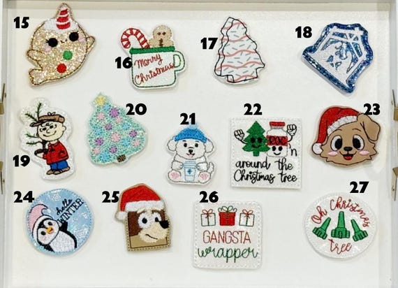 Holiday Badge Reel Buddies • Christmas Interchangeable Badge Toppers • Nurse Badge Accessories •Winter Badge Charms • Medical ID Badge Decor