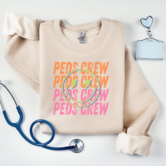 Peds Crew, Lighting design, Pediatric Nurse, Nurses Crewneck, Pediatric, Pediatric world, Nurses Gift, Nurses week