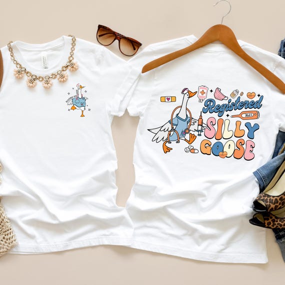 Registered Silly Goose Pediatric Nurse T-shirt: Nurses Gift