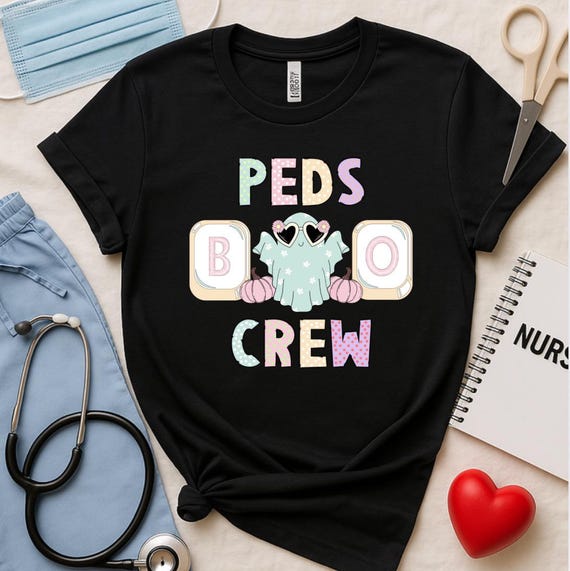 PEDS Boo Crew T-Shirt: Pediatric Halloween Crewneck