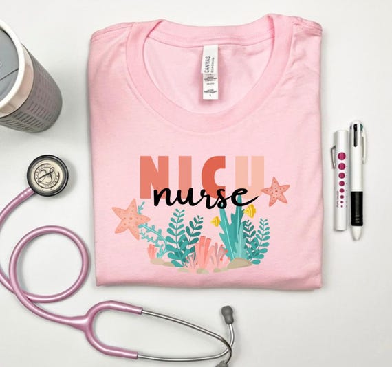 Beach Vibes NICU Nurse T-Shirt: Summer Neonatal Intensive Care