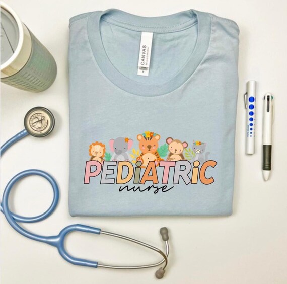 Pediatric Nurse TShirt: Animal Friends PEDS Tee