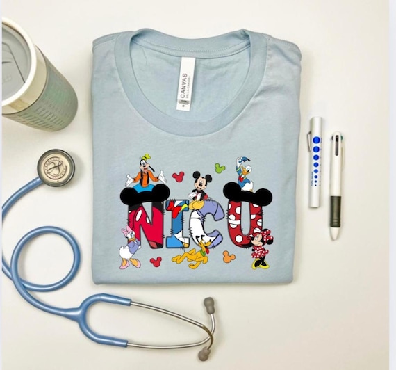 NICU Mickey Mouse and friends, NICU nurse shirt, NICU shirt, Neonatal intensive care unit