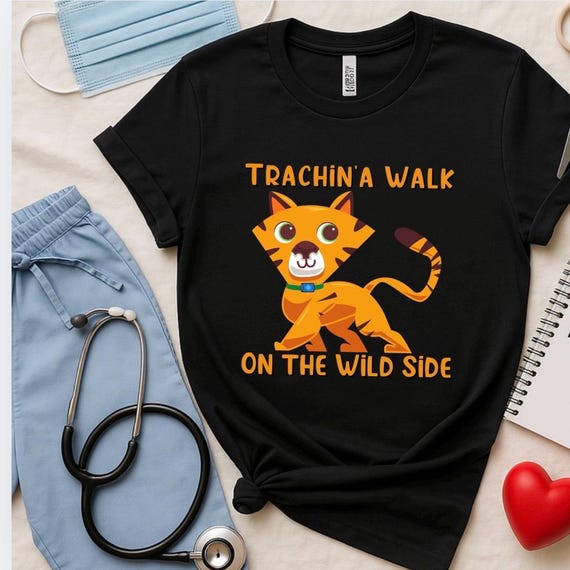 Trach Life T-Shirt: Respiratory Therapy, Tracheostomy Support