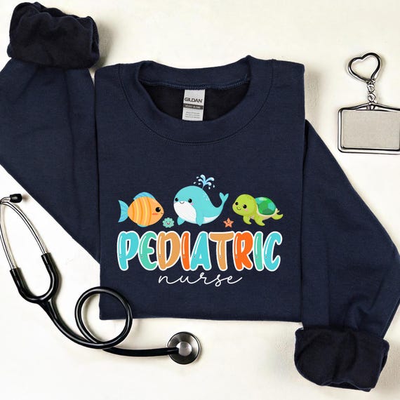 Pediatric Ocean Friends, Pediatrics, Pediatric Nurse, Nurses Crewneck, Pediatric, Pediatric world, Nurses Gift, Nurses week