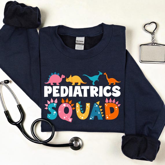 Pediatric Dino Squad T-Shirt: Nurse Gift, Kids Dinosaur Tee