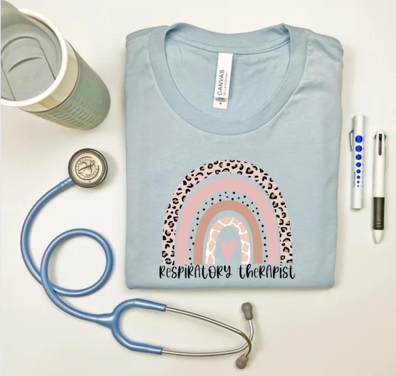 Respiratory Therapist Rainbow T-Shirt: RT Life Apparel