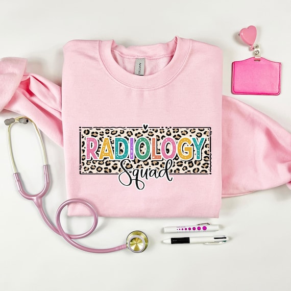 Radiology Squad Crewneck: Cheetah Print, RT Gift