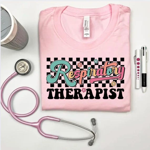 Respiratory Therapist Colorful and Checkered T-Shirt, Respiratory Therapist, Respiratory Therapist T-shirt, RT Apparel, RT Life