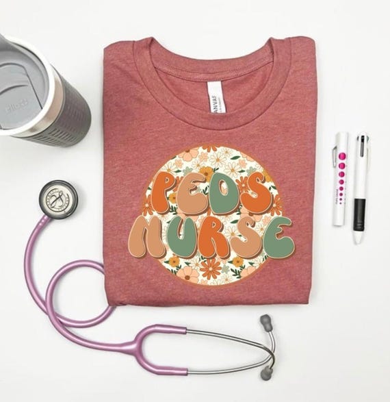 Peds Nurse TShirt: Earth Tones Pediatric Nurse Gift