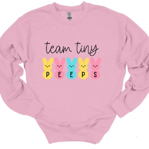 Nicu Easter Sweatshirt Nurse Life Crew Nicu Nurse Shirt Design Team Tiny Peep Clothing Hospital Staff Medical Wear Spring Holiday Bunny